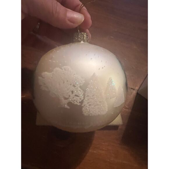 Thomas Kinkade Blessing of Christmas Ornament Painter of Light Christmas Cottage - Picture 6 of 10